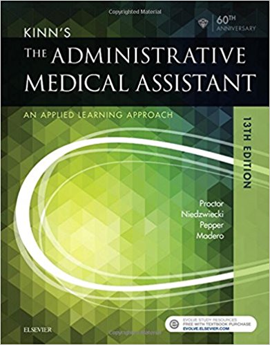 Test Bank for Kinns The Administrative Medical Assistant 13th Edition Proctor