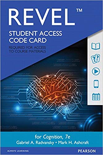 Test Bank for Cognition 7th Edition Radvansky