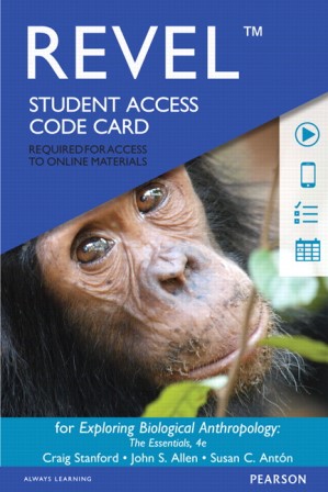 Test Bank for Exploring Biological Anthropology: The Essentials 4th Edition Stanford