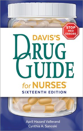 Test Bank for Davis’s Drug Guide for Nurses 16th Edition Vallerand