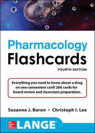 Test Bank for Lange Pharmacology Flashcards 4th Edition Baron