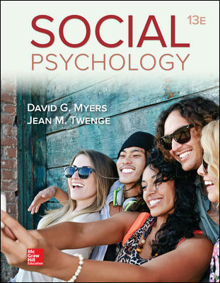 Test Bank for Social Psychology 13th Edition Myers