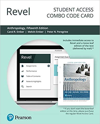 Solution Manual for Revel for Anthropology 15th Edition Ember