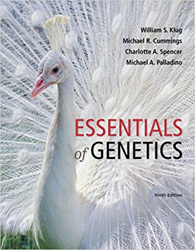 Test Bank for Essentials of Genetics 9th Edition Klug