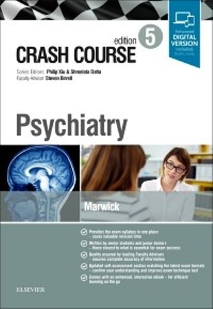 Test Bank for Crash Course Psychiatry 5th Edition Marwick