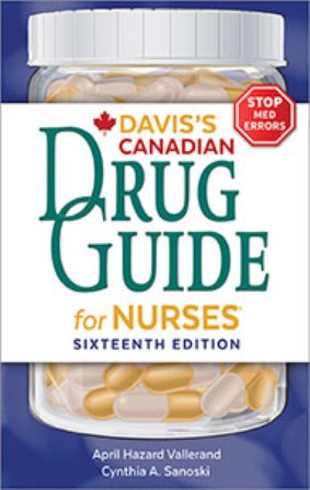 Test Bank for Davis’s Drug Guide for Nurses Canadian Version 16th Edition Vallerand