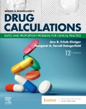 Drug Calculations 12th Edition Tritak-Elmiger