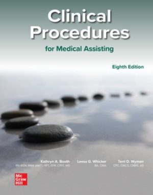 Clinical Procedures for Medical Assisting 8th Edition Booth