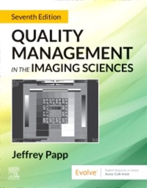 Quality Management in the Imaging Sciences 7th Edition Papp