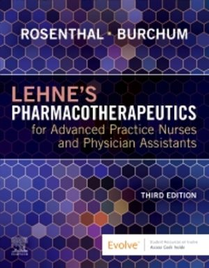 Lehne's Pharmacotherapeutics for Advanced Practice Nurses and Physician Assistants 3rd Edition Rosenthal
